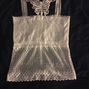 Little white crochet top